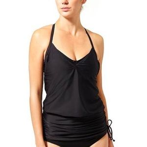 Athleta swim underwire side scrunch tankini top
